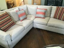 like new decorator quality sectional sofa by Wesley Hall