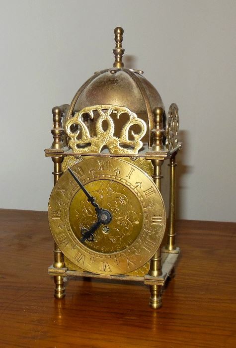 Vintage Brass Clock Made In England