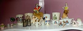 Antique Half Dolls and Commemorative Coronation China