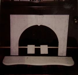 Antique Marble Fireplace Surround.