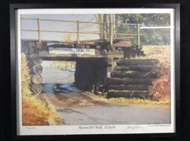 Signed litho from the Renton art walk 2011