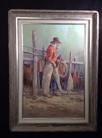 Fred Oldfield oil on canvas. 