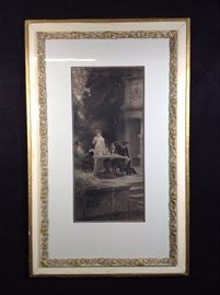 1884 photogravure Gauph & Co entitled offer of marriage