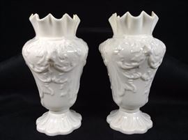 Belleek vases