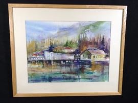 Redondo Pier signed Heron