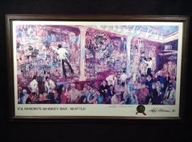 LeRoy Neiman FX McRory's Whisky Bar Seattle
