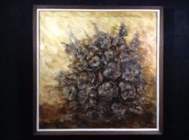 Oil and Gesso on canvas signed by artist