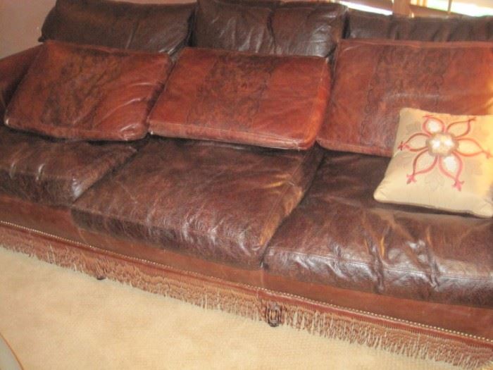 Leather sofa by Double D.