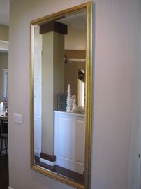 Large hall mirror.