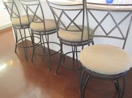 Set of 4 bar stools.