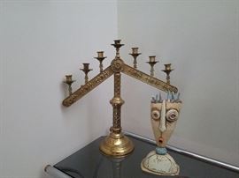 Antique church candelabra