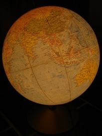 Globe with light inside