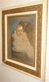 1880's framed photo of child