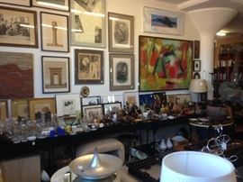 Hundreds of prints, paintings, etchings