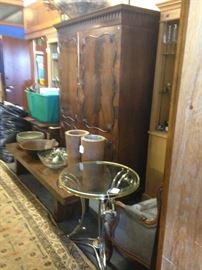 Turn of the Century English Armoire/Entertainment Cabinet