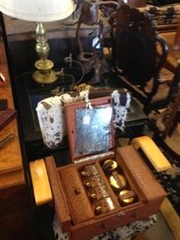 Mark Cross Vintage Ostrich Travel Vanity