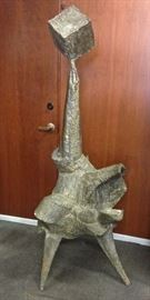 Large John Rood 1950s Mid Century Welded Bronze Brass Steel Biomorphic Sculpture