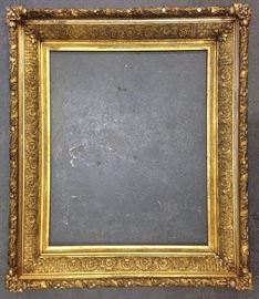 Antique 19th Century Gold Gilt Gesso Landscape or Portrait Picture Frame c1880
