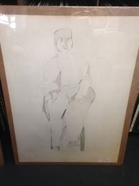 Anselmo Francesconi Drawing Study 1954-55