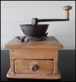 Antique coffee grinder