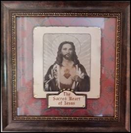 Framed Sacred Heart of Jesus