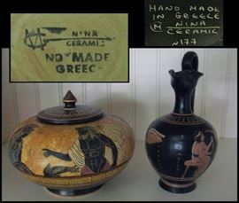 Handcrafted vessels by Nina Ceramics from Greece