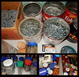 Hundreds and hundreds of nails and screws