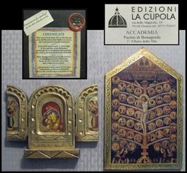 Italian icons including The Tree of Life by Pacino di Bonaguida