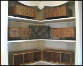 Pier One decorative basket storage containers