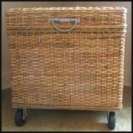  Rolling basket storage hamper with wheels