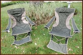 Portable folding chairs