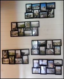 Travel photos in collage type frames