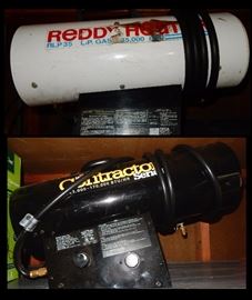 Two propane space heaters 