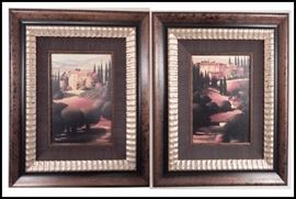 Framed prints of Italian villas