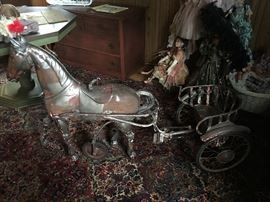 Vintage Sulky & Horse Tricycle