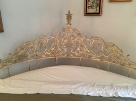 Headboard detail on Art Deco Round bed