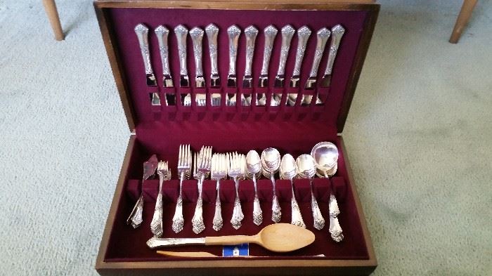 Sterling Silver State House flatware set "Stately" pattern 85 pc