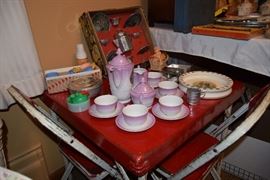 Vintage child's table and chairs set