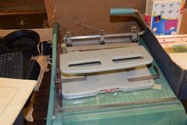 Paper cutter and three hole punch