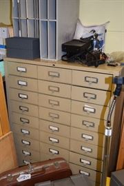 Multi drawer filing cabinet (27 drawers)