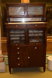 Mahogany dental cabinet