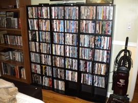 100's of DVD's, Vacuum cleaner.