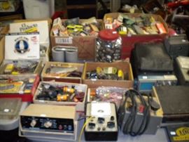 Tube testers, TV and radio tubes, transistors and more.