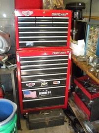 Craftsman tool top an bottom cabinets.