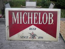 4 feet by 6 feet Michelob sign.