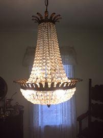 Awesome one of two matching chandeliers.