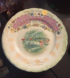 Pioneer Flour Plate 1923