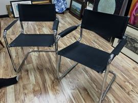 Awesome Mid Century Modern Chairs.  Excellent upholstery and the chrome is spotless as well.  That is rare. 