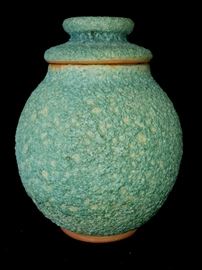 Awesome Lava Glaze Harding Black Ginger Jar