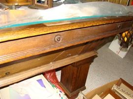 Vintage pool table